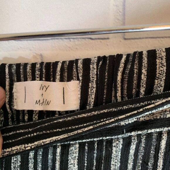 Ivy & Main Black And White Wide Leg Pants Sz - Picture 6 of 8